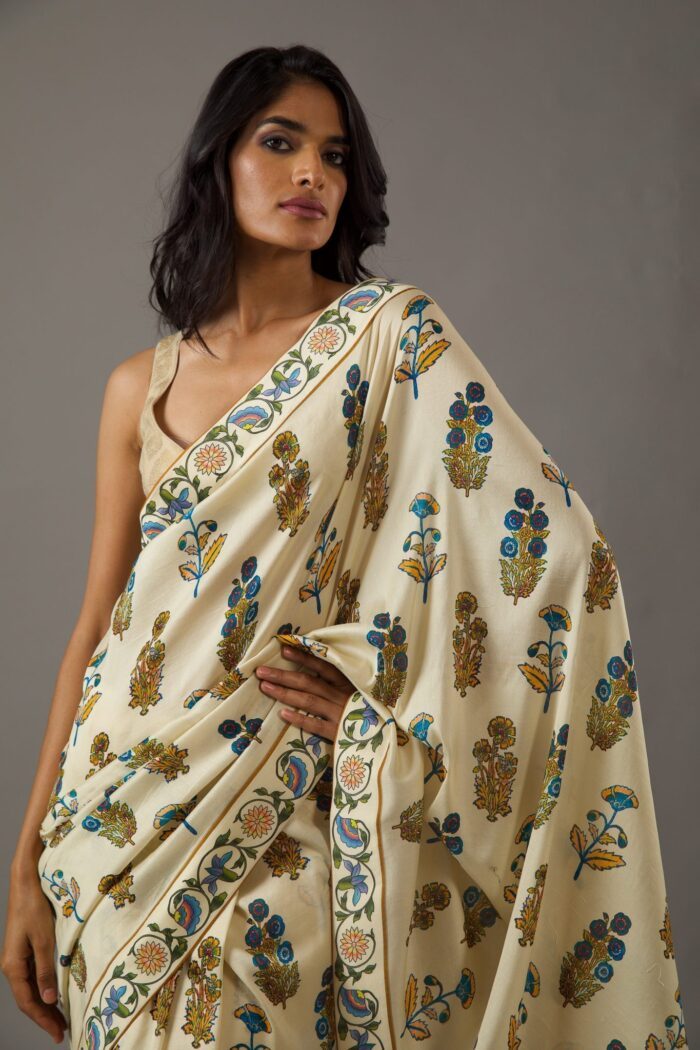 ROHIT BAL SILK CHANDERI SAREE - Image 3