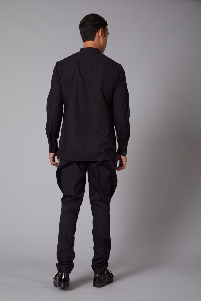 Black Poplin Shirt - Image 3