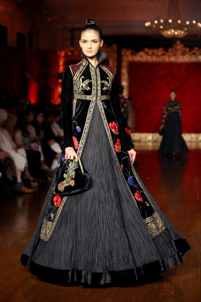 Black Flared Anarkali