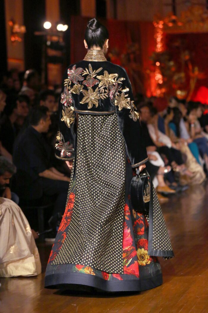 Black Embroidered Anarkali - Image 2