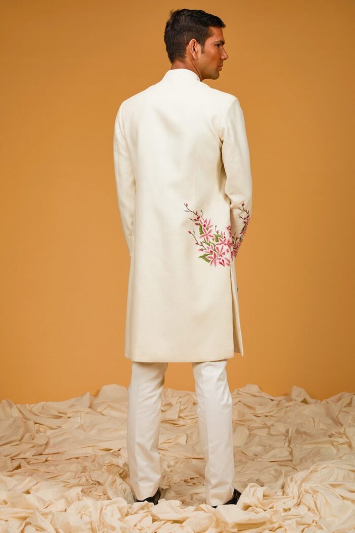 MEN'S BIRD RESHAM SHERWANI - Image 3