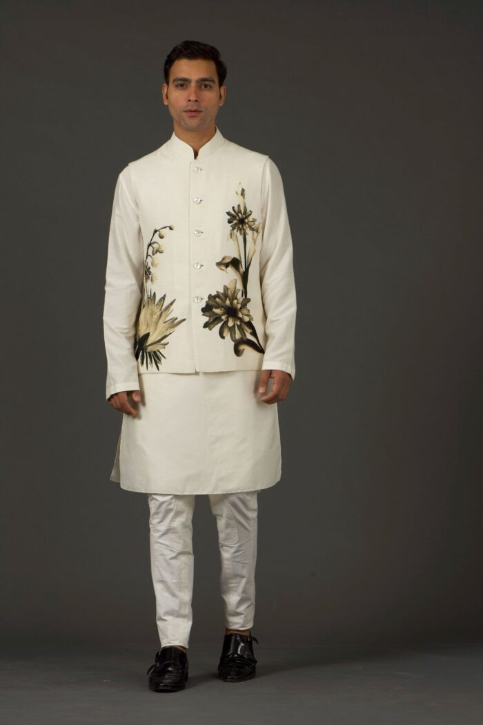 Men's Printed Nehru Jacket