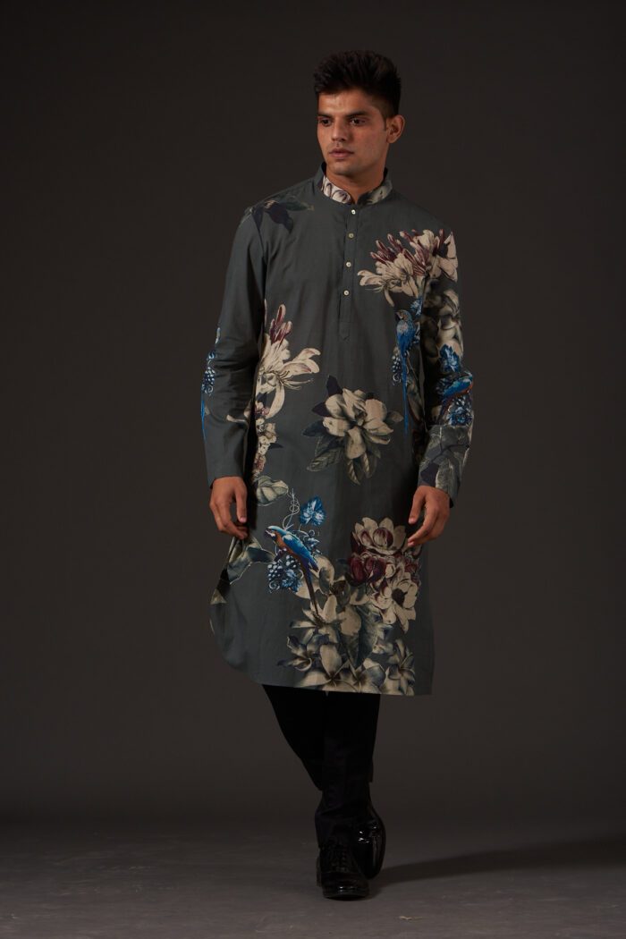 FLORAL DIGITAL PRINTED KURTA SET