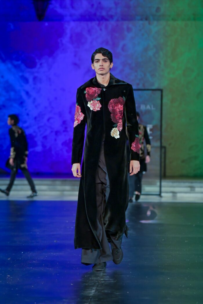 Silk Velvet Embroidered Sherwani