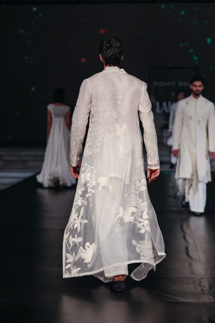 Organza Silk Hand-Embroidered Jacket for Men - Image 2