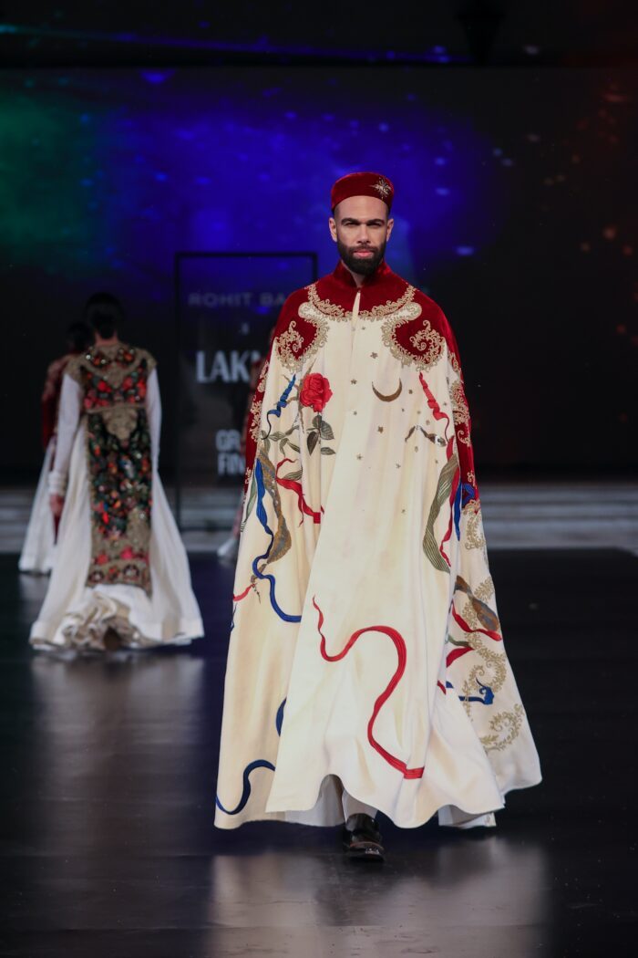 Hand-Embroidered Matka Silk Cape